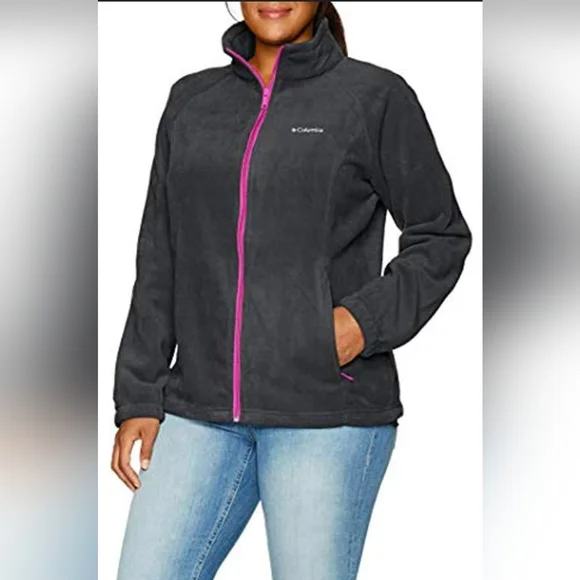 Columbia Women's Benton Springs Full Zip Fleece Jacket Size 2X New MSRP $65 - Picture 1 of 6